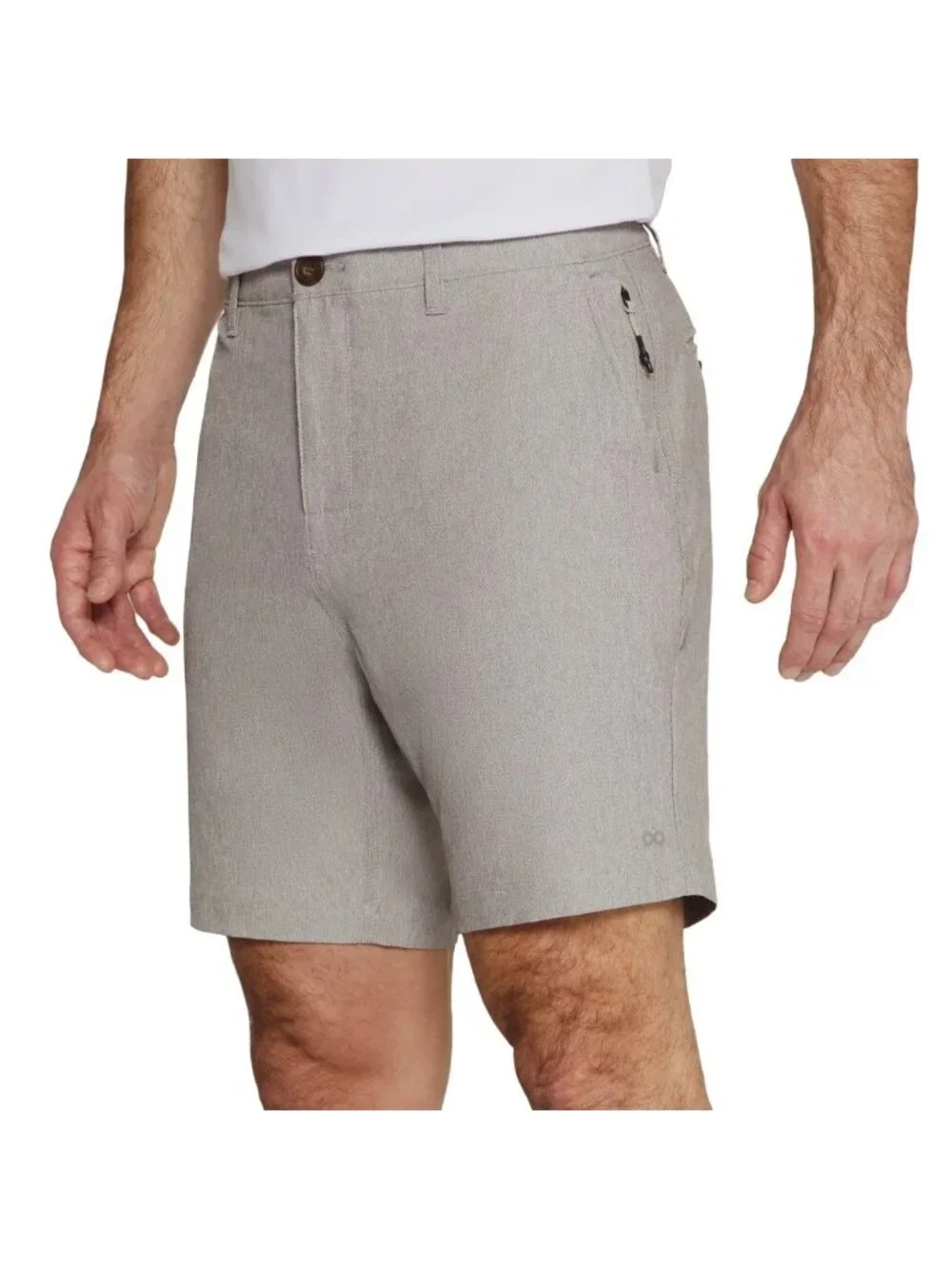 NWT Infinity Linearflex Men's 36 Gray Hybrid Stretch Shorts